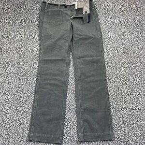 G1 Goods Pants Women 12-4 Gray Cotton Straight Leg Casual Pocket
